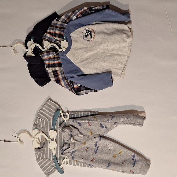 Baby Boy Fall Winter Outfits 18-24M Lot Hanna Andersson, Carter's, Polos - Picture 11 of 11